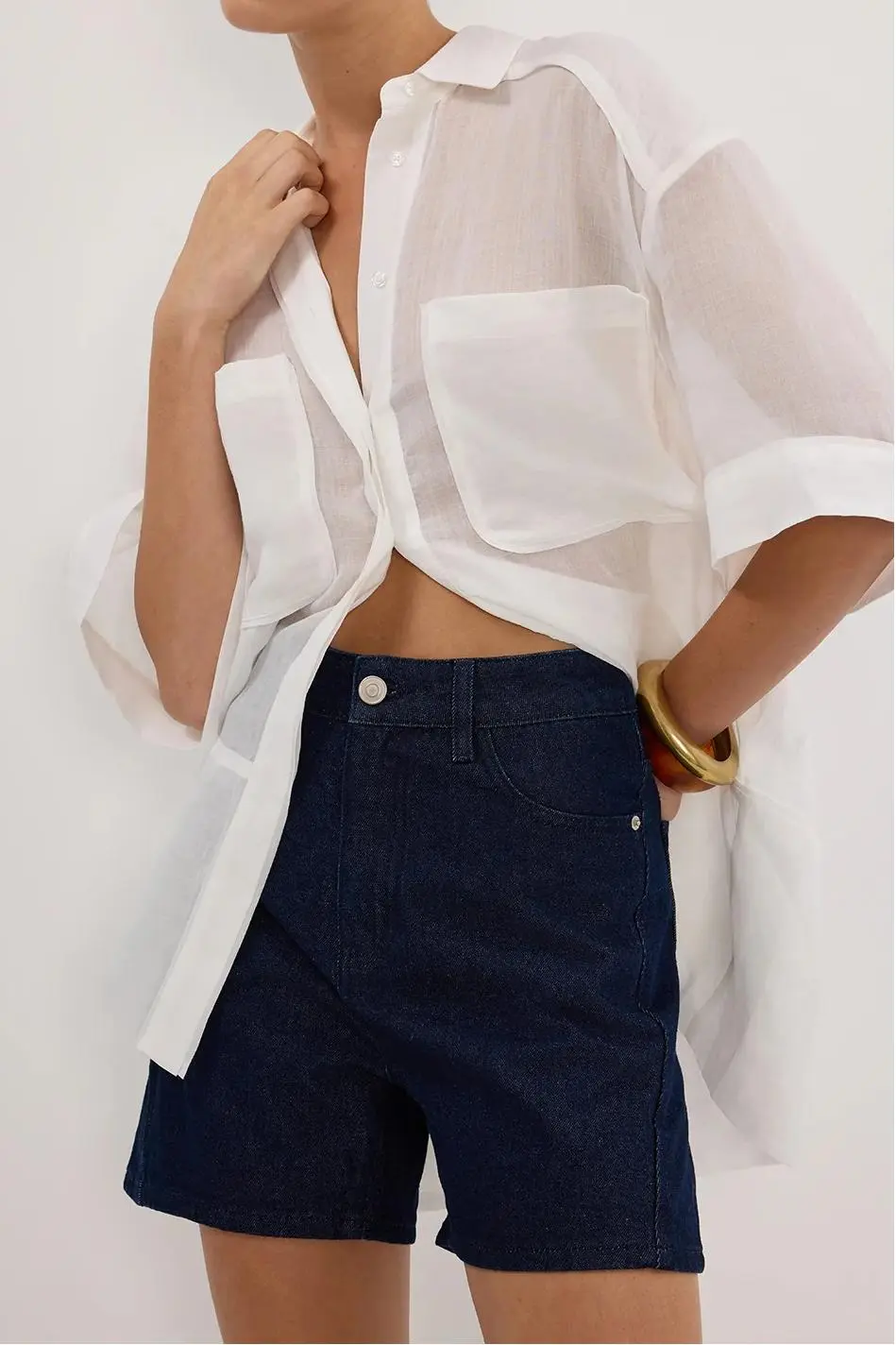 INDIGO DENIM SHORT