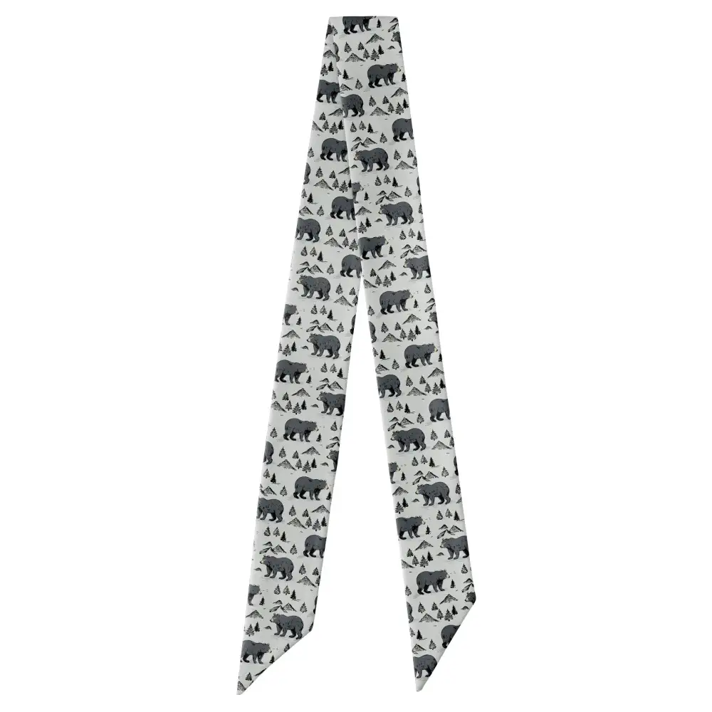 Boulder Bear Motif Hair Scarf