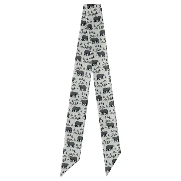 Boulder Bear Motif Hair Scarf