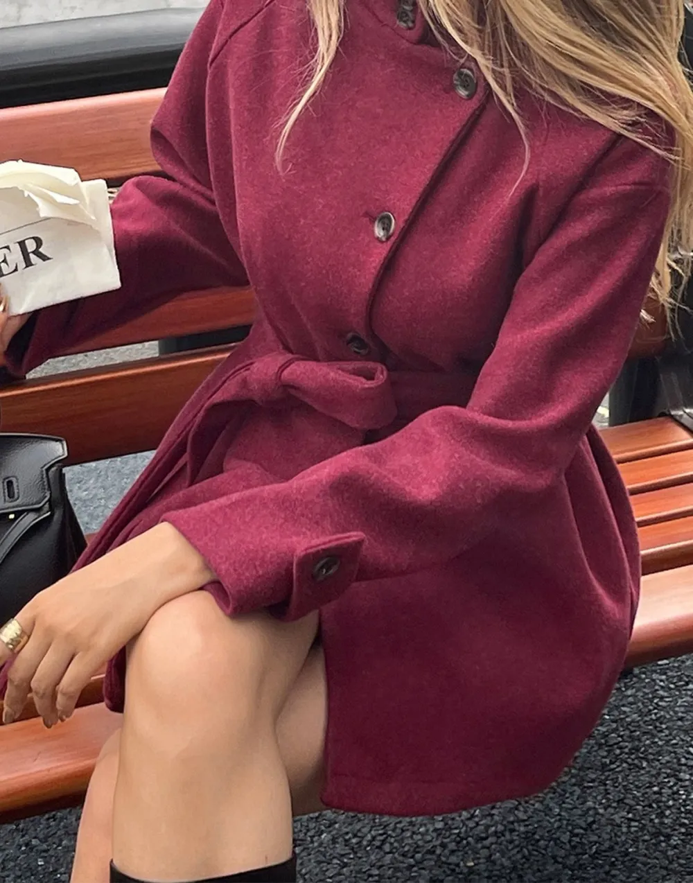 Belted Sweater Coat