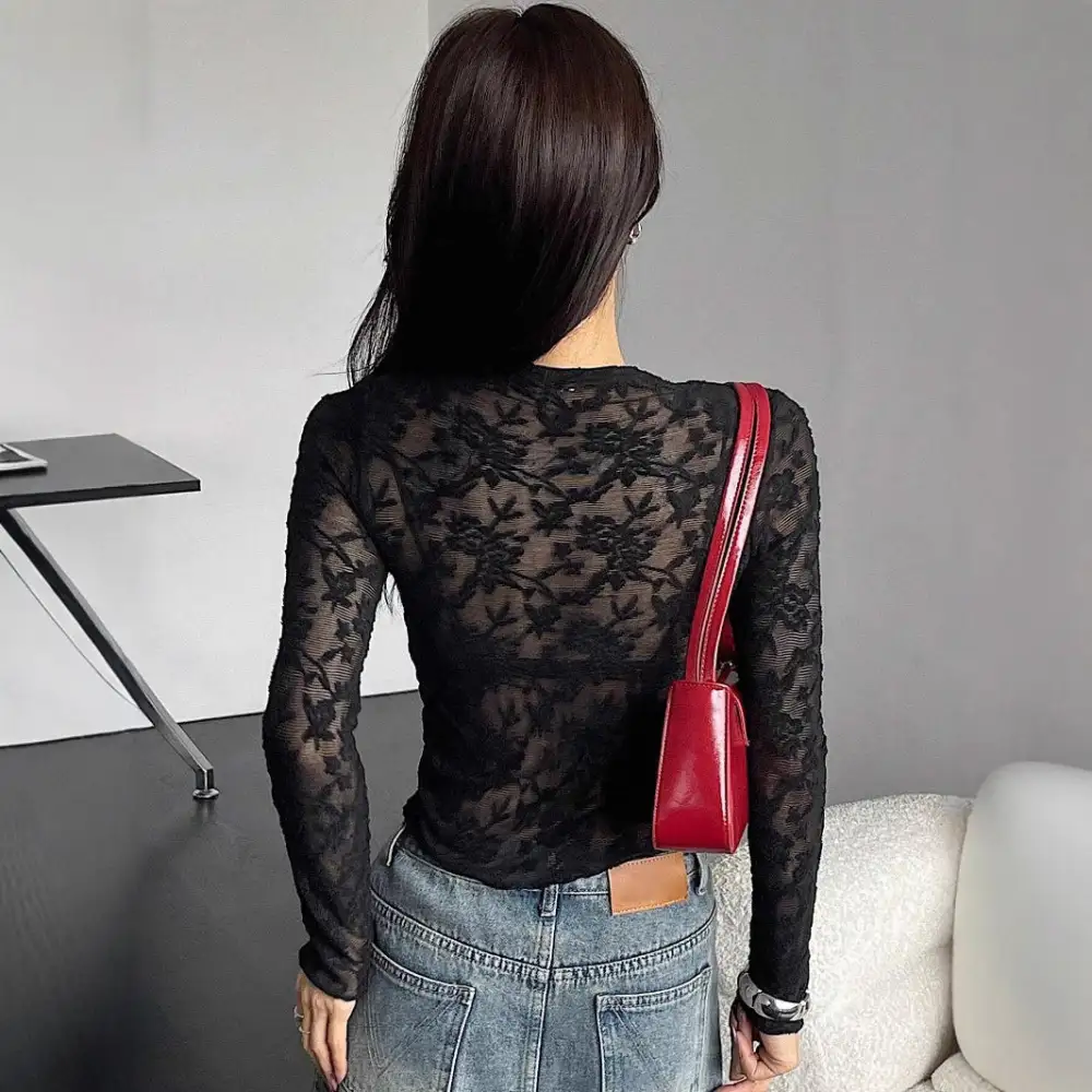 Tailored Lace Floral Shirt