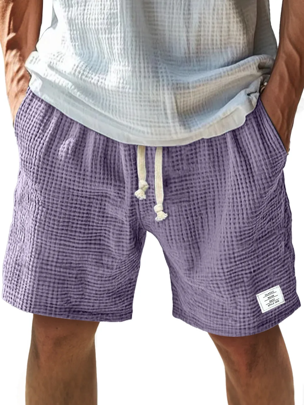 Drawstring Seamed Detail Shorts