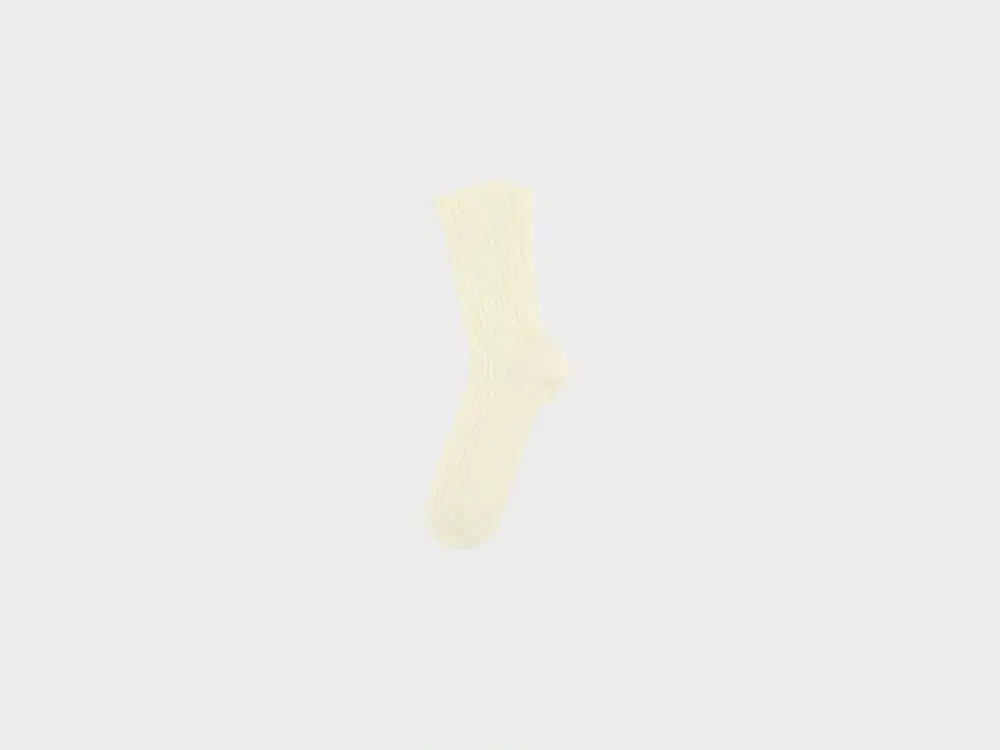 Modern Ribbed Crew Shimmer Casual Socks