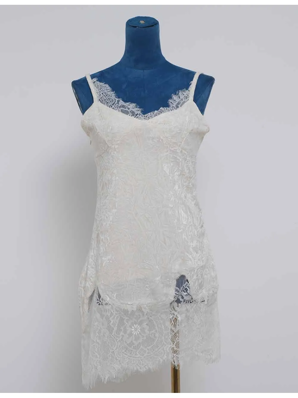 Velvet Lace Panel V Neck Chic Cami Top