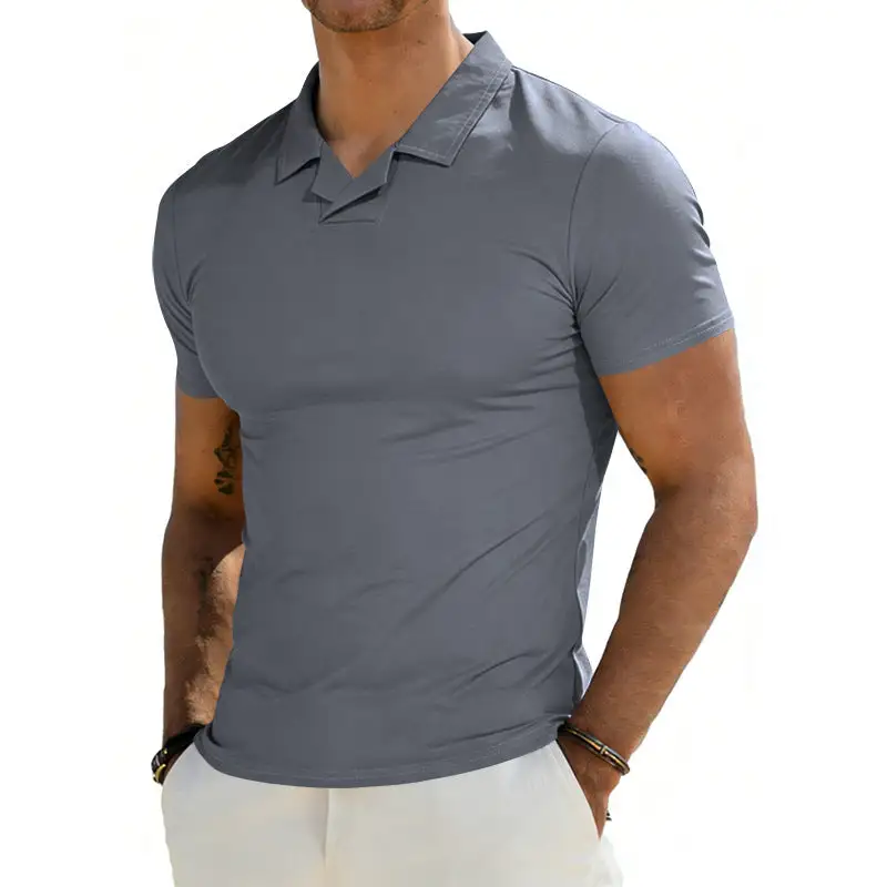 Short Sleeve Slim Fit Cotton Polo Shirt
