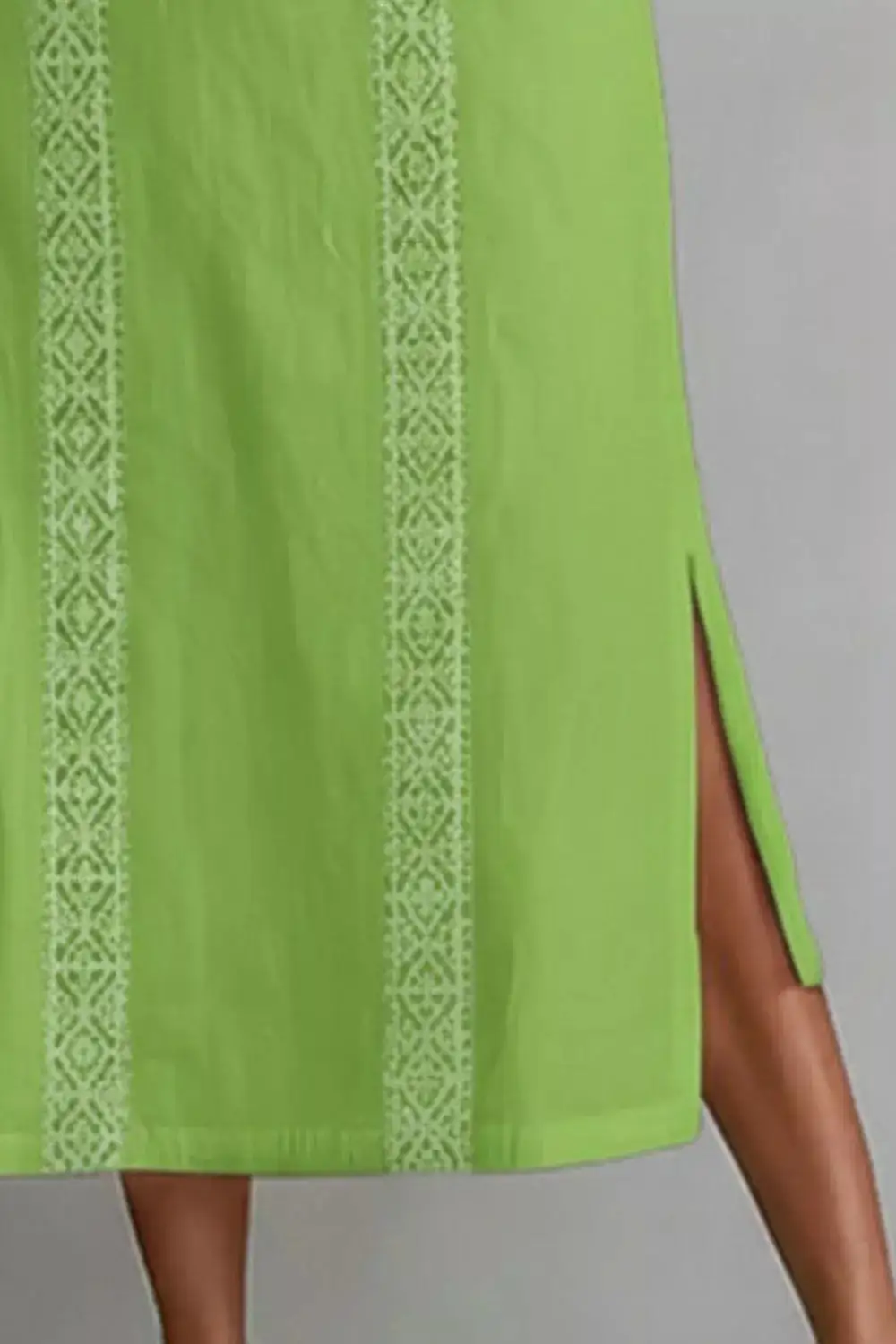 Pocketed Slit Sleeveless Dress Casual