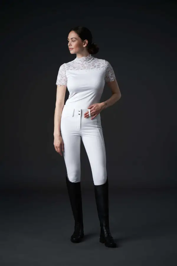 Refined Equestrian Leather Tall Riding Boots