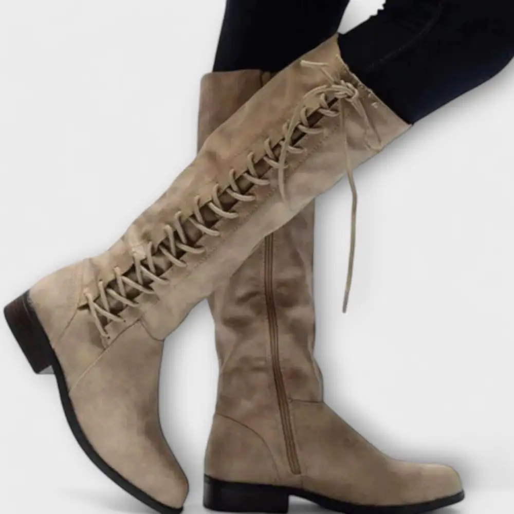 Leather Lace Up Ankle Boots
