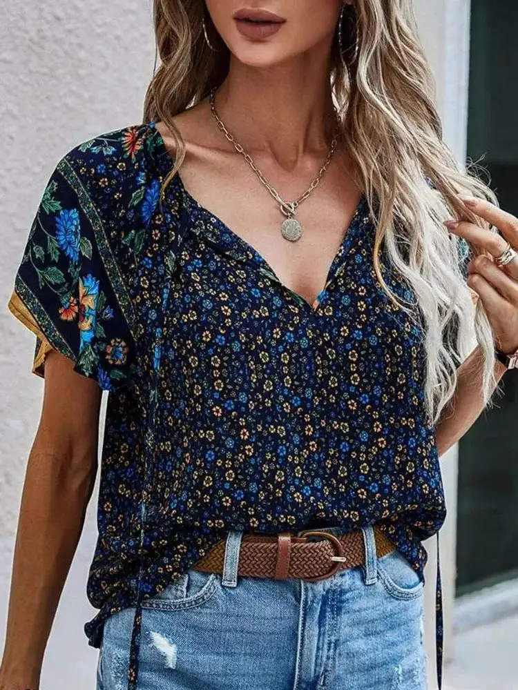 Floral Boho Top