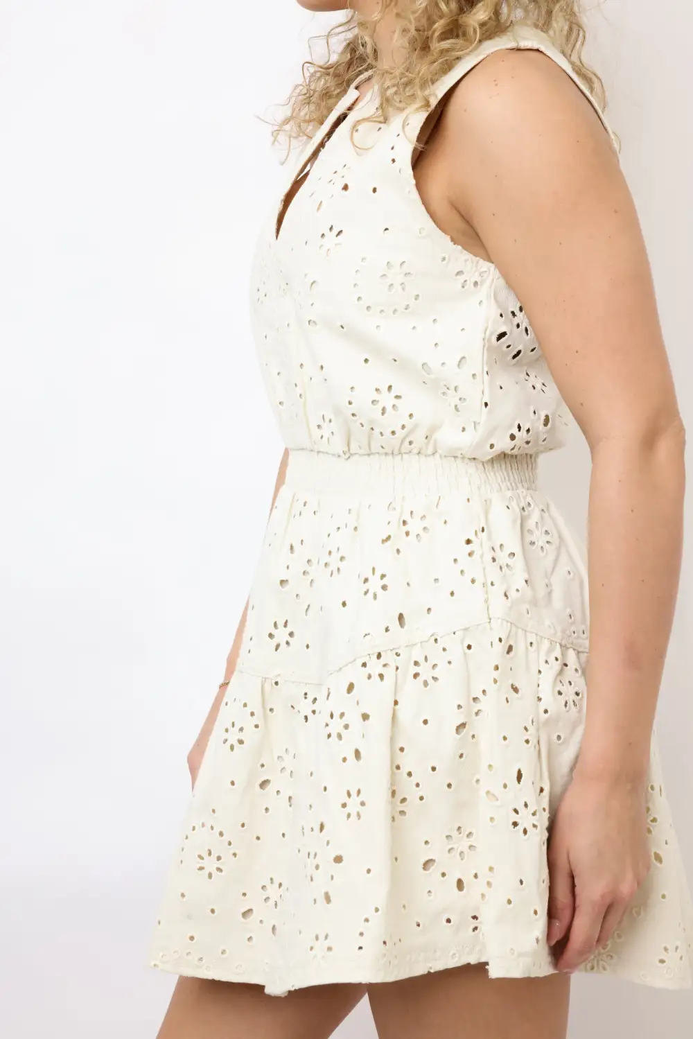 V-Neck Mini Dress