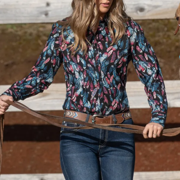 Women's Contemporary Western Long Sleeve Shirt