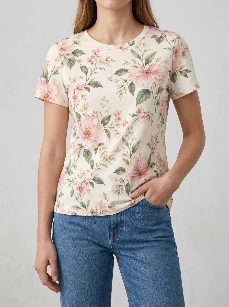Relaxed Floral T Shirt