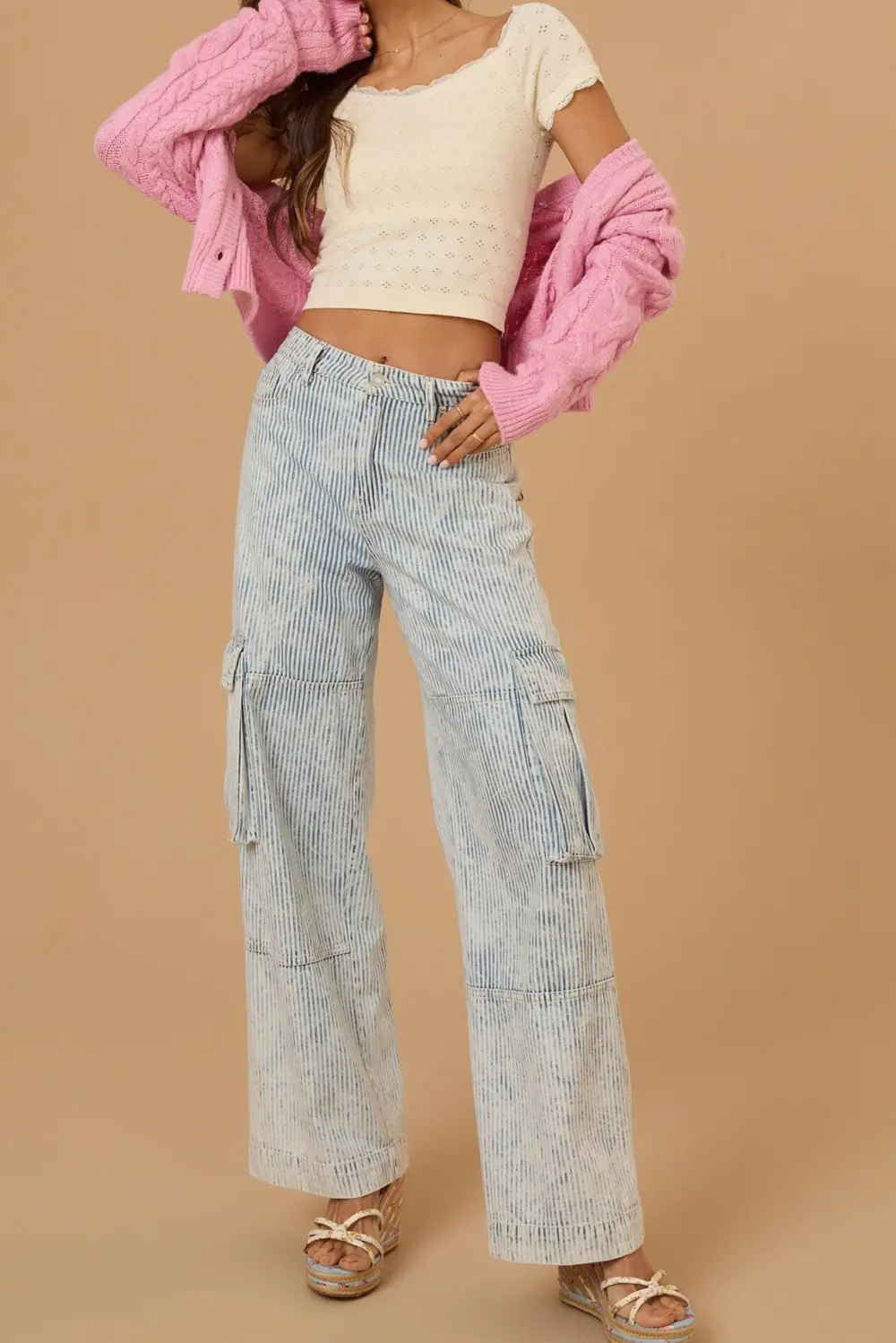 Seamless Eyelet Top