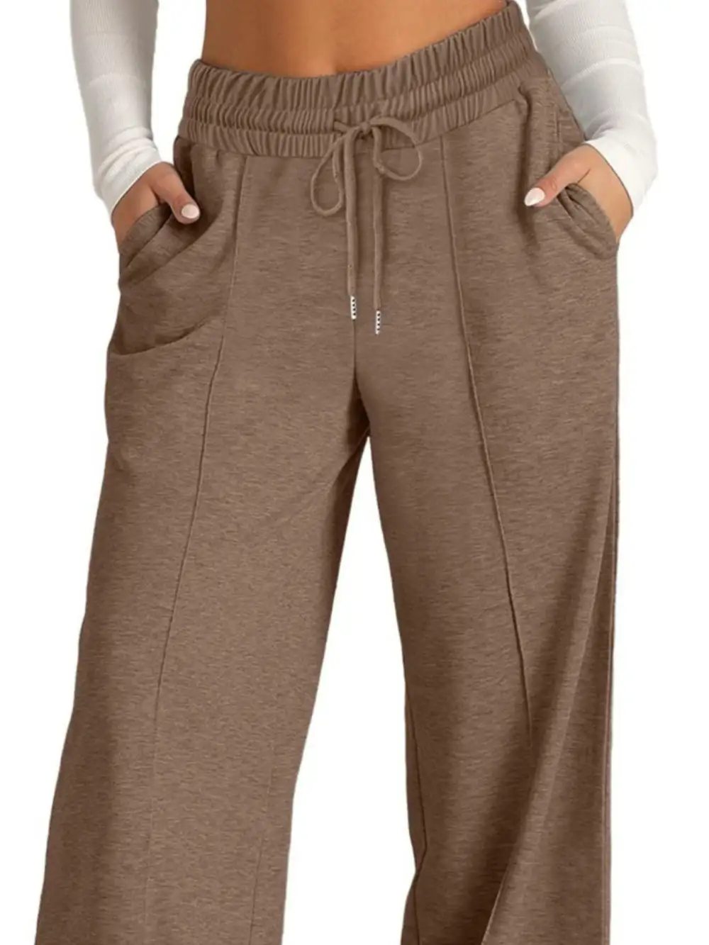 Flowy Wide Leg Drawstring Pants