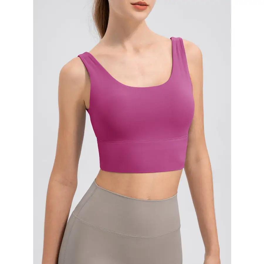 Scoop Neck Wide Strap Active Tank