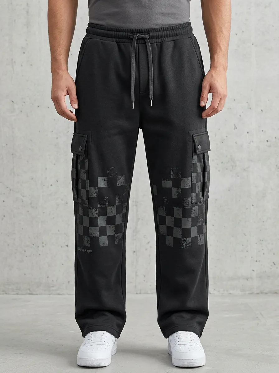 Tactical-Inspired Cargo Sweatpants Men's Cargo Joggers
