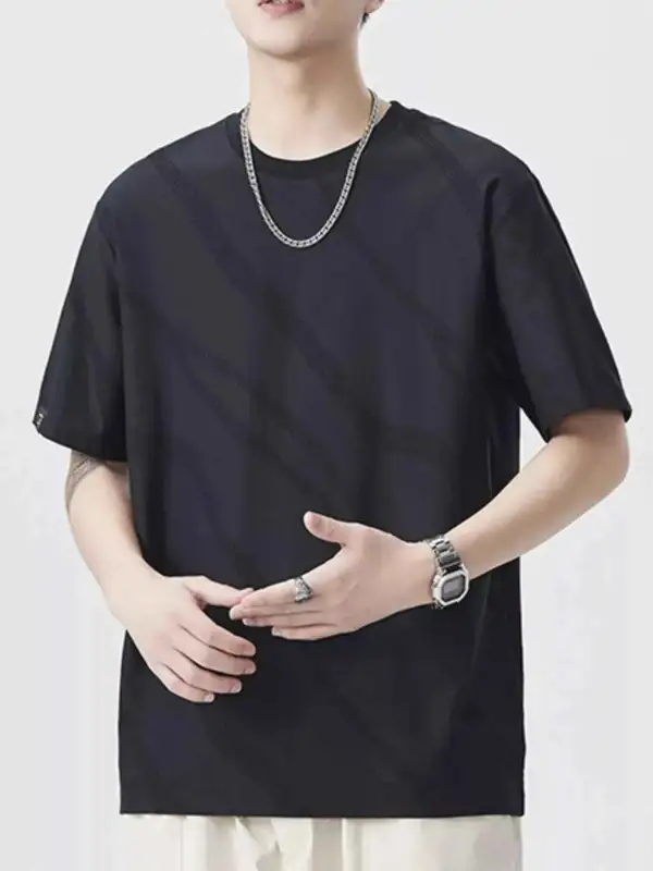 Comfort Fit Round Neck Short Sleeve T-Shirt
