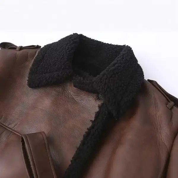 Tailored Teddy Belted Bomber Jacket