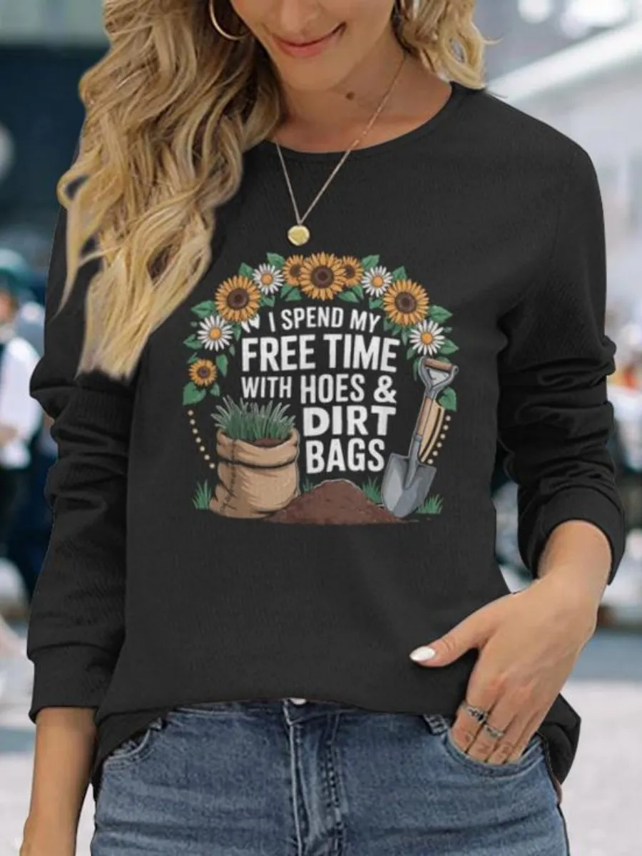 Casual Gardening Printed T-Shirt