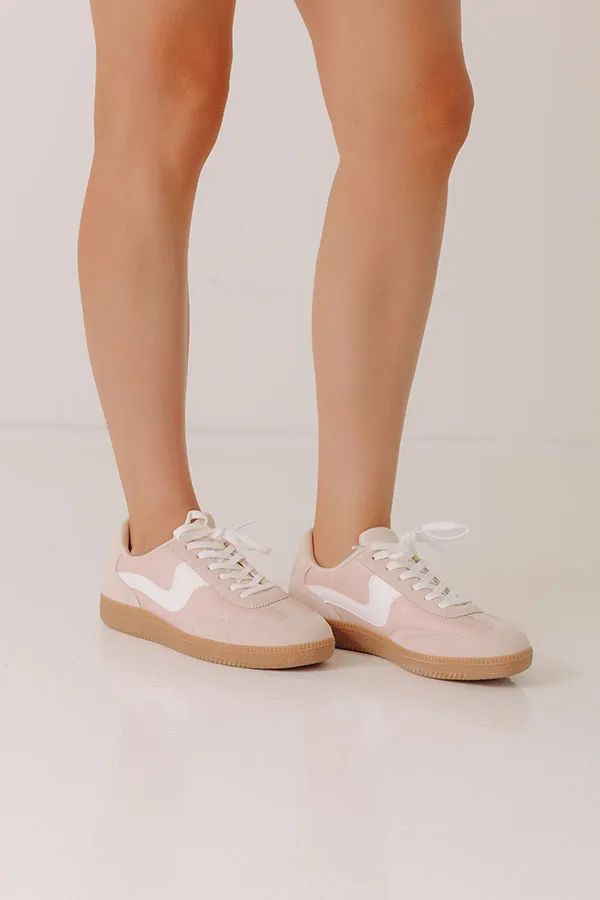Streamlined Faux Leather Sneakers