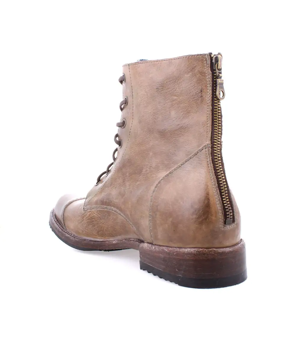Back Zip Welted Rugged Heritage Ankle Boots