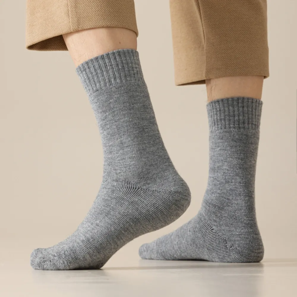 Flexible Merino Wool Cushioned Casual Socks
