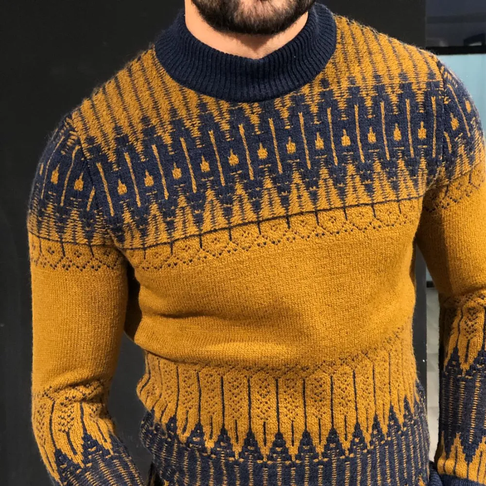 Modern Half Turtleneck Slim Fit Knit Turtleneck Sweater