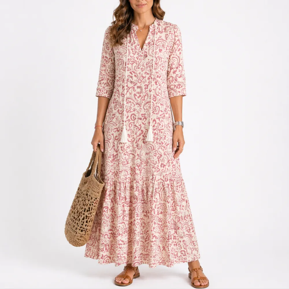 Evelyne Summer Flowy Maxi Dress