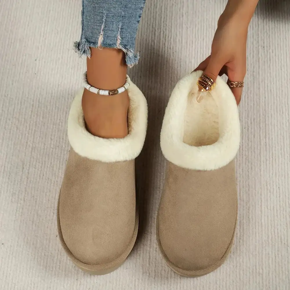 Warm Touch Platform Casual Slippers