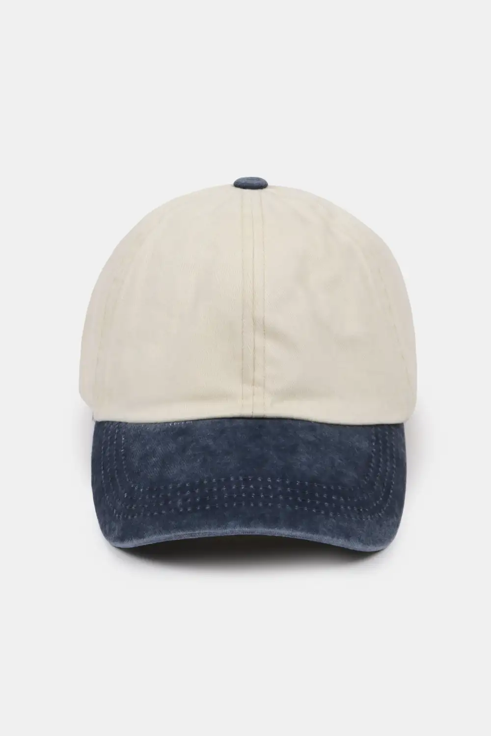 Two Tone Denim Baseball Cap