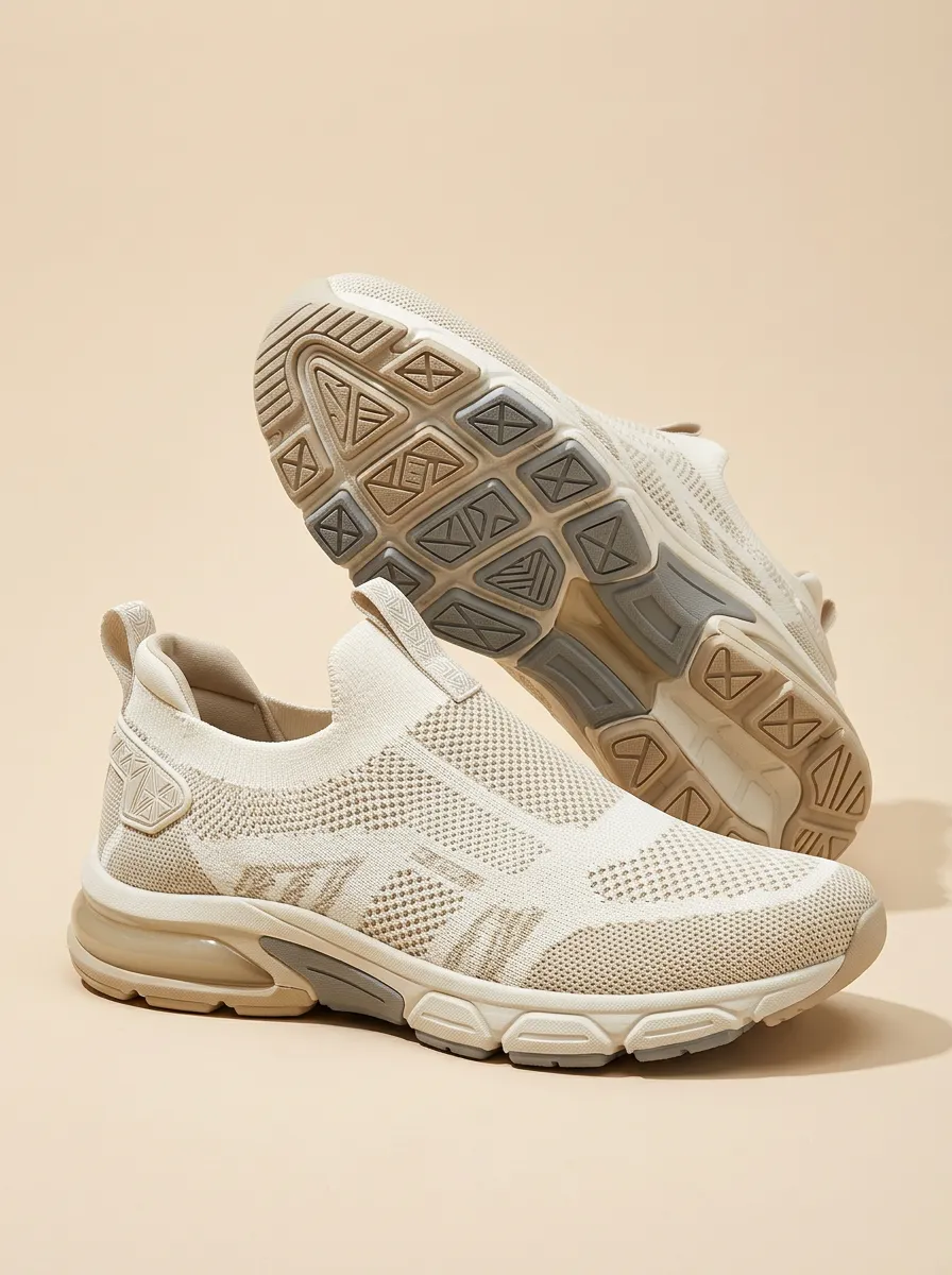 Unisex Minimalist Geometric Pattern Print Sneakers