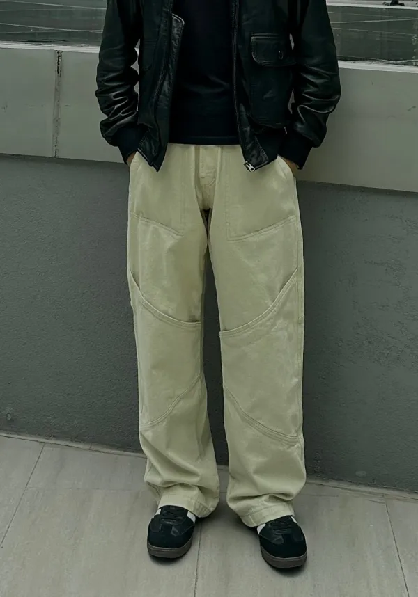 Baggy Patch-Pocket Everyday Jeans