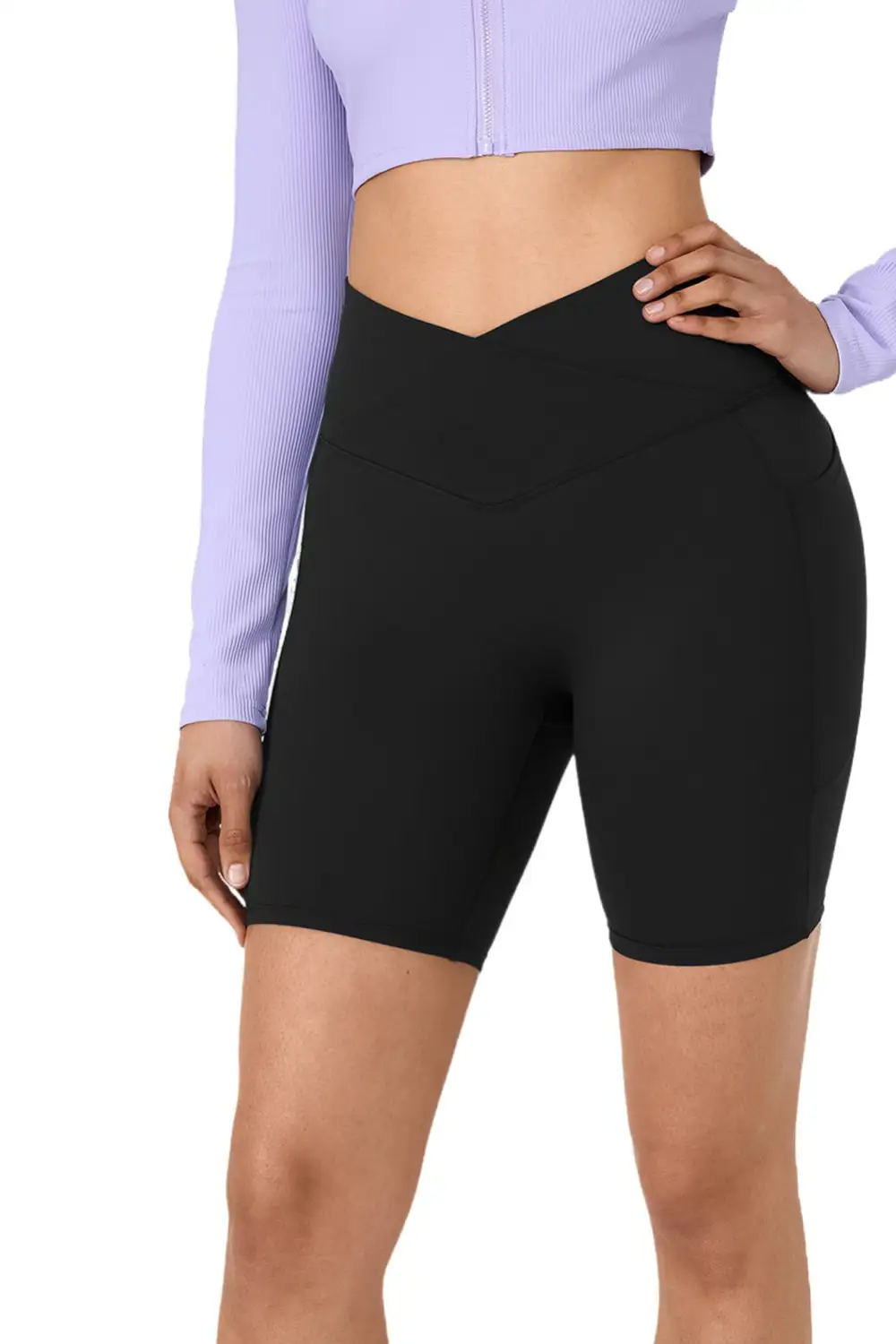 Swimwear Solid Split Pocket Sheath Active Bikinis Bottoms