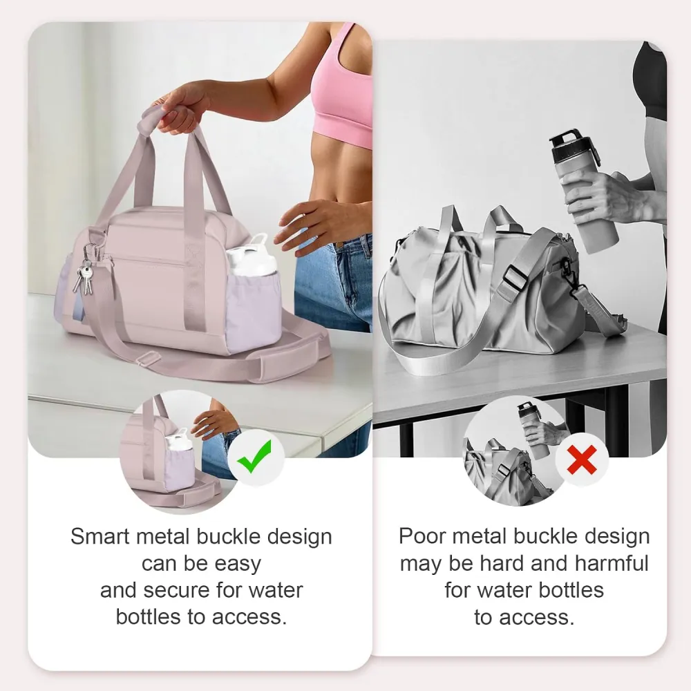Mini Gym Bag for Women Girls Small Gym Tote Bag with Wet Compartment Waterproof Travel Duffle Bag Cute Workout Sport Bag