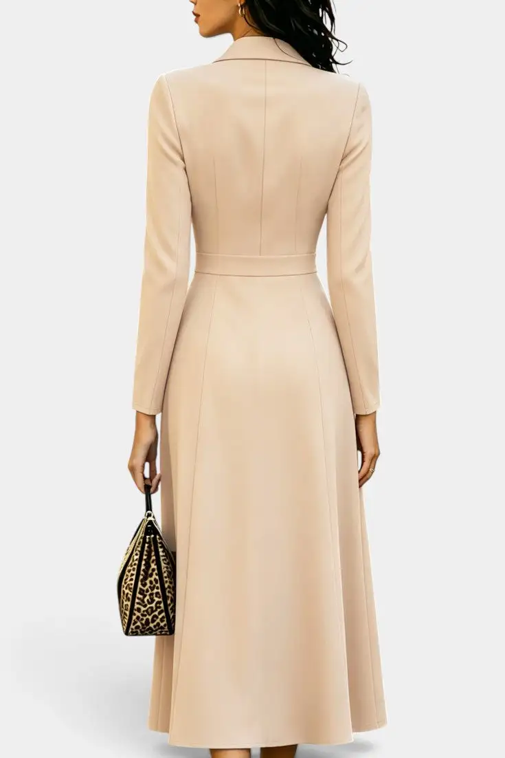 Blazer-Style Maxi Dress