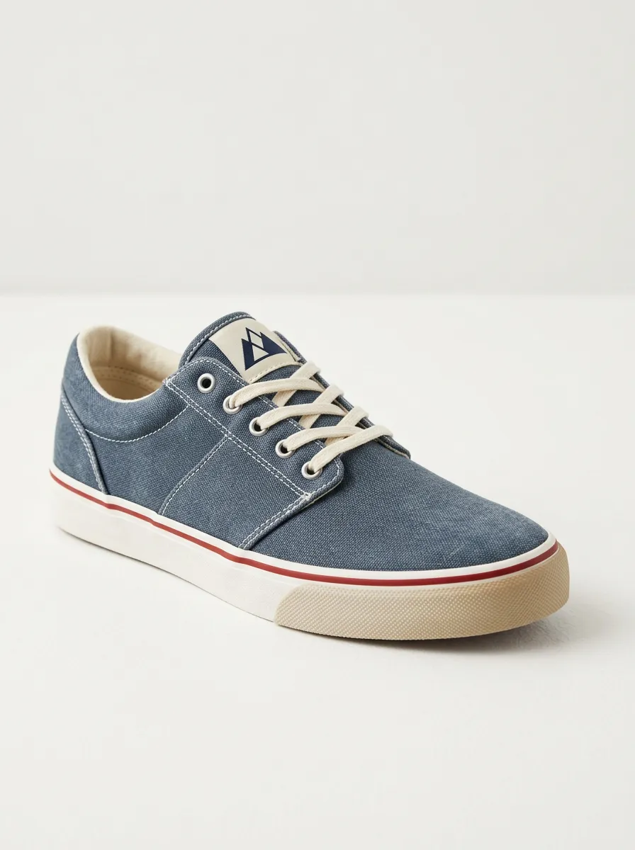 Relaxed Graphic Modern Look Men's Canvas Shoes