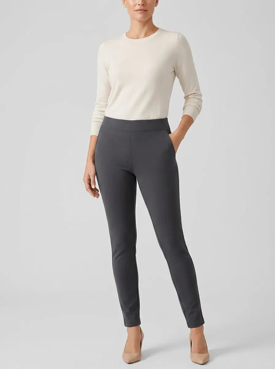 Modern Women's Stretch Mid-Rise Pants
