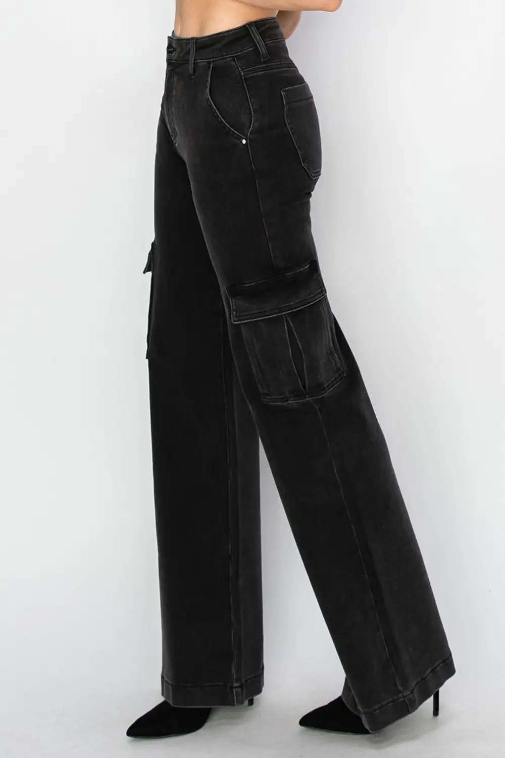 Soft Elastic Waist Denim Jeans