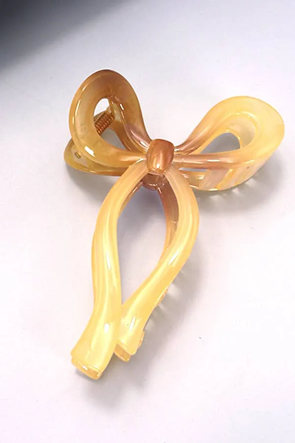 Matte Bow Hair Claw Clip