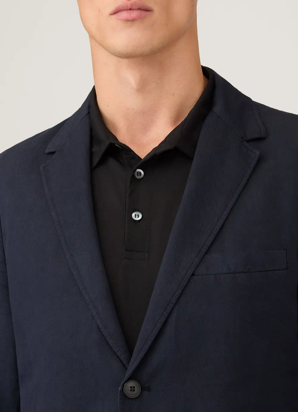 Garment Washed Cotton Linen Blazer