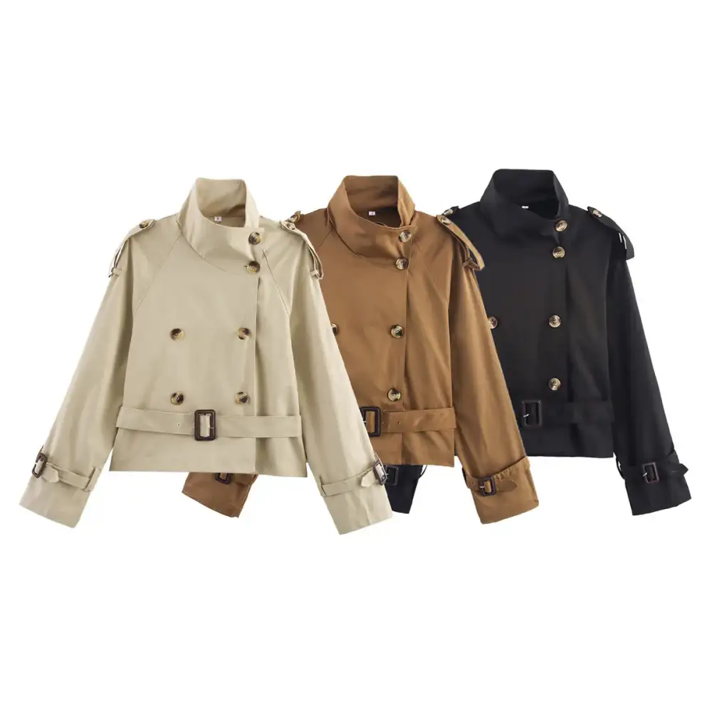 Polished Hooded Trench Coat