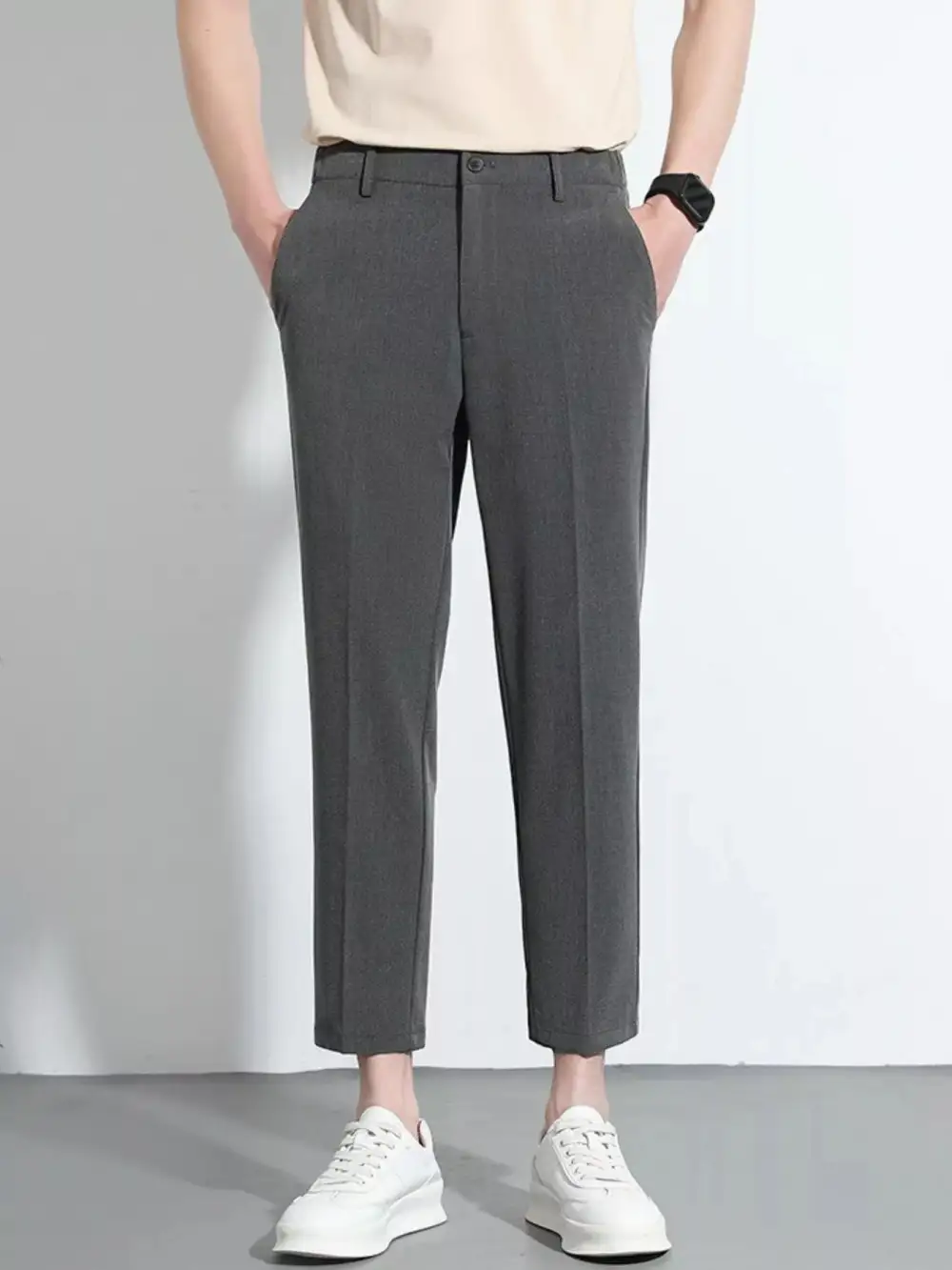 Slim Fit Cropped Pants