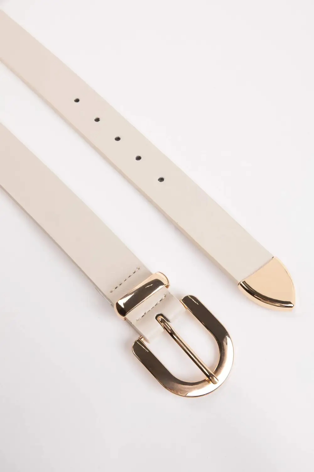 Ladies' Leather Denim Belt Black