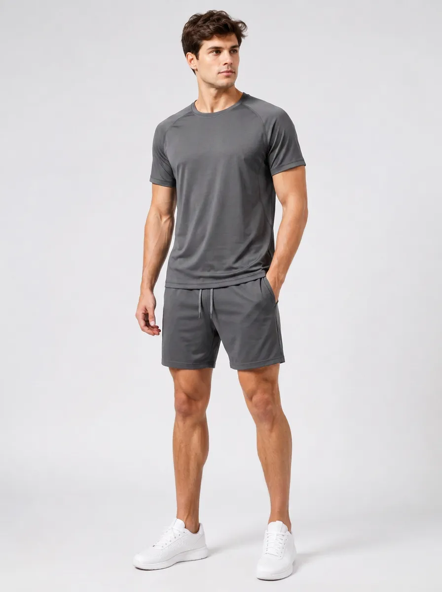 Men's Comfort Printed Workout Fitness Set