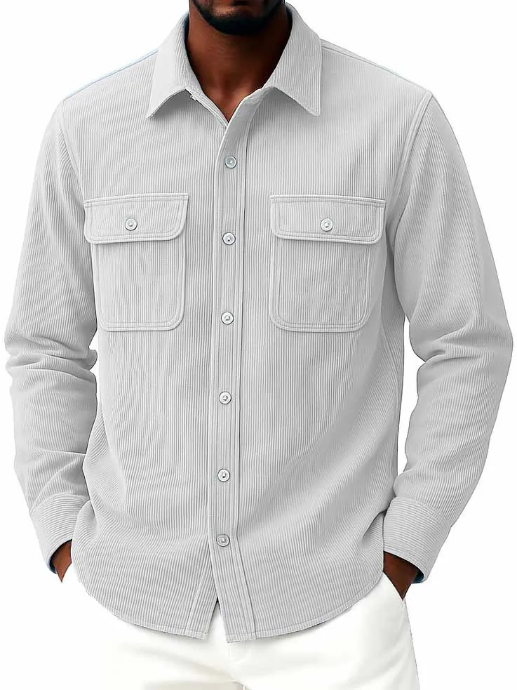 Relaxed Corduroy Long Sleeve Shirt