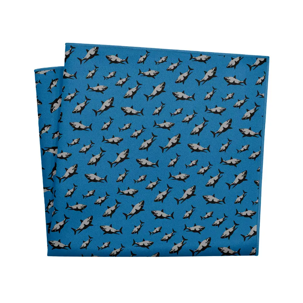 Contemporary Streamlined Animal Motif Nautical Pocket Square