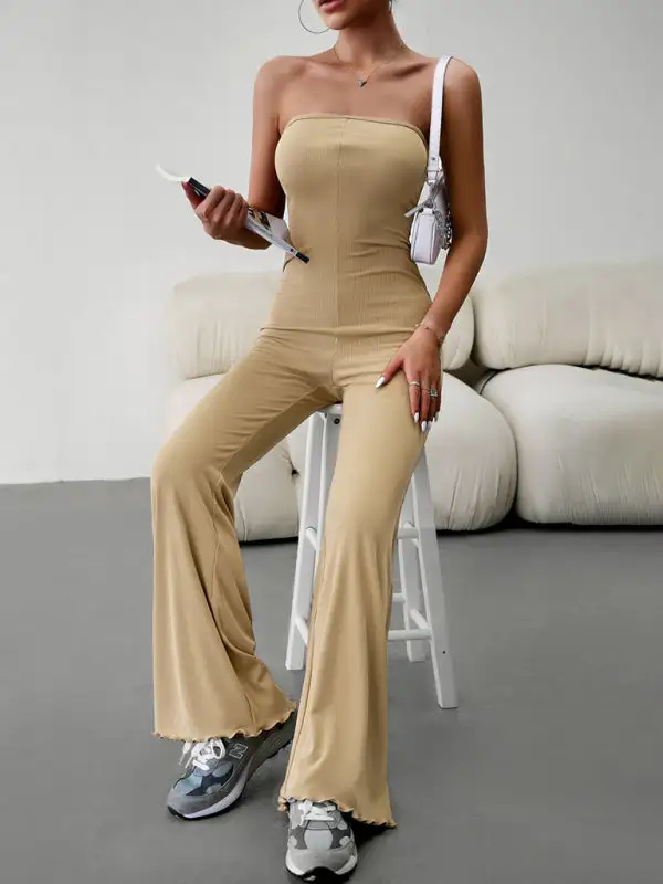 Elegant Slim Tube Top Jumpsuit