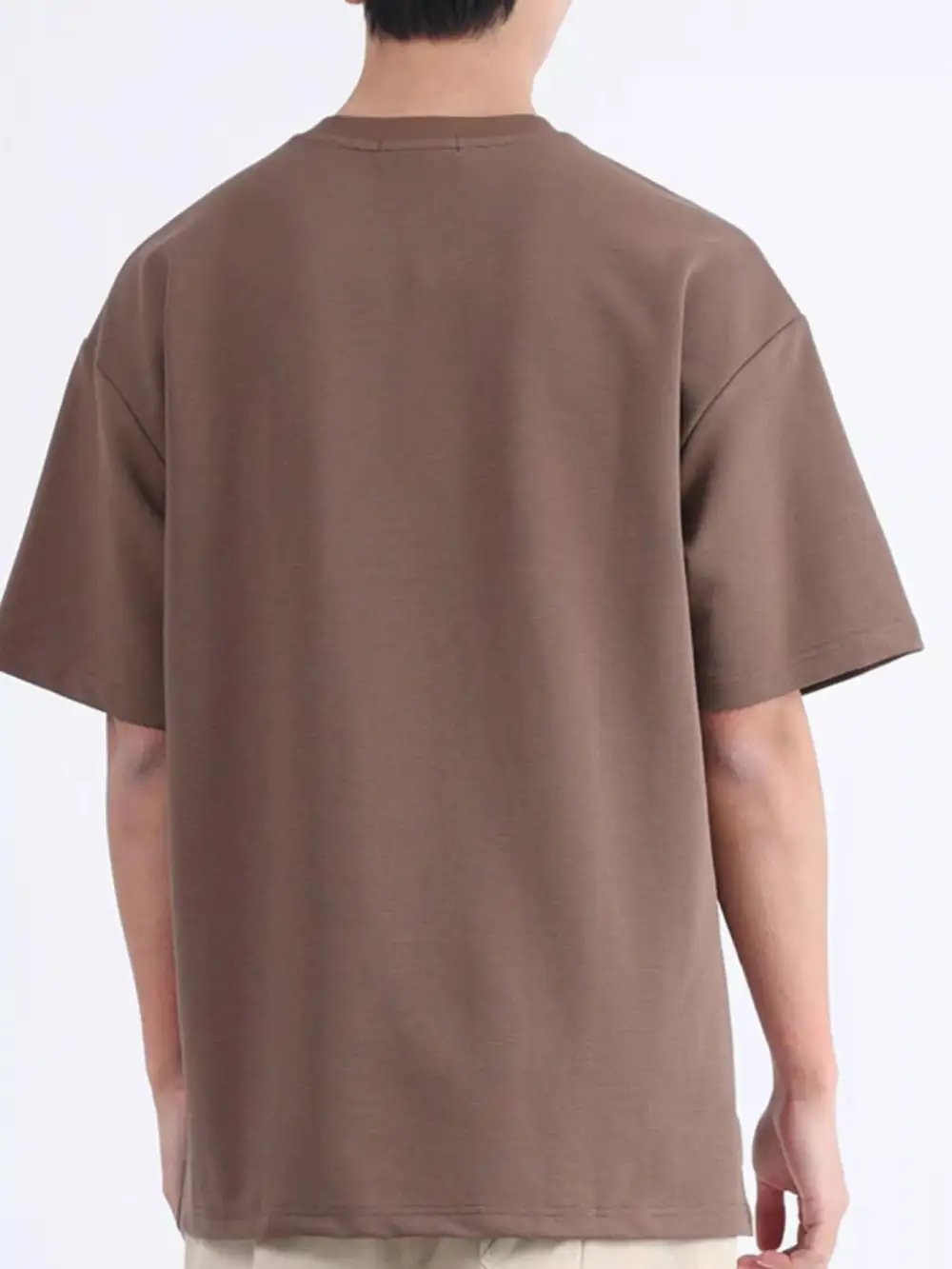 Men’s Plus Size Solid Crewneck T-Shirt