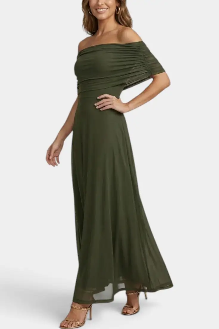 Asymmetric Tie-Dye Maxi Dress