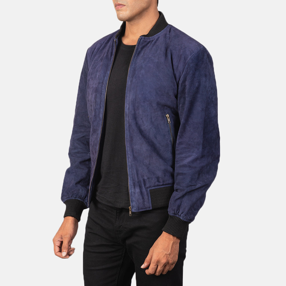 Men's Heritage Bomber Suede Jacket
